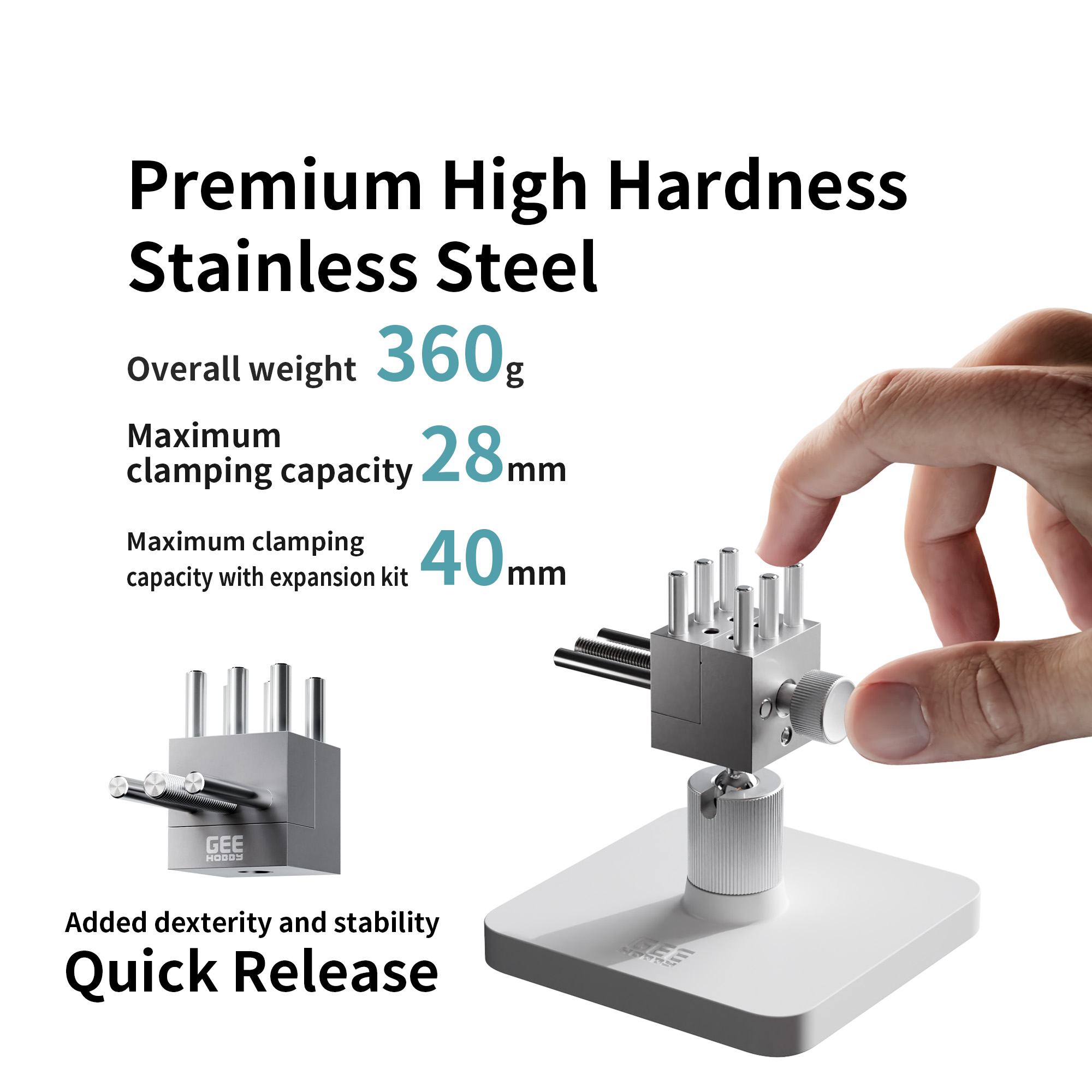 Woodworking Vice Quick Release - Geehobby Stainless Steel Hobby Vise GH-TV