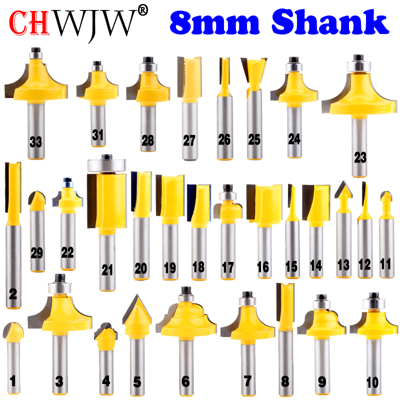 Woodworking Usa - 1pc 8mm Shank wood router bit