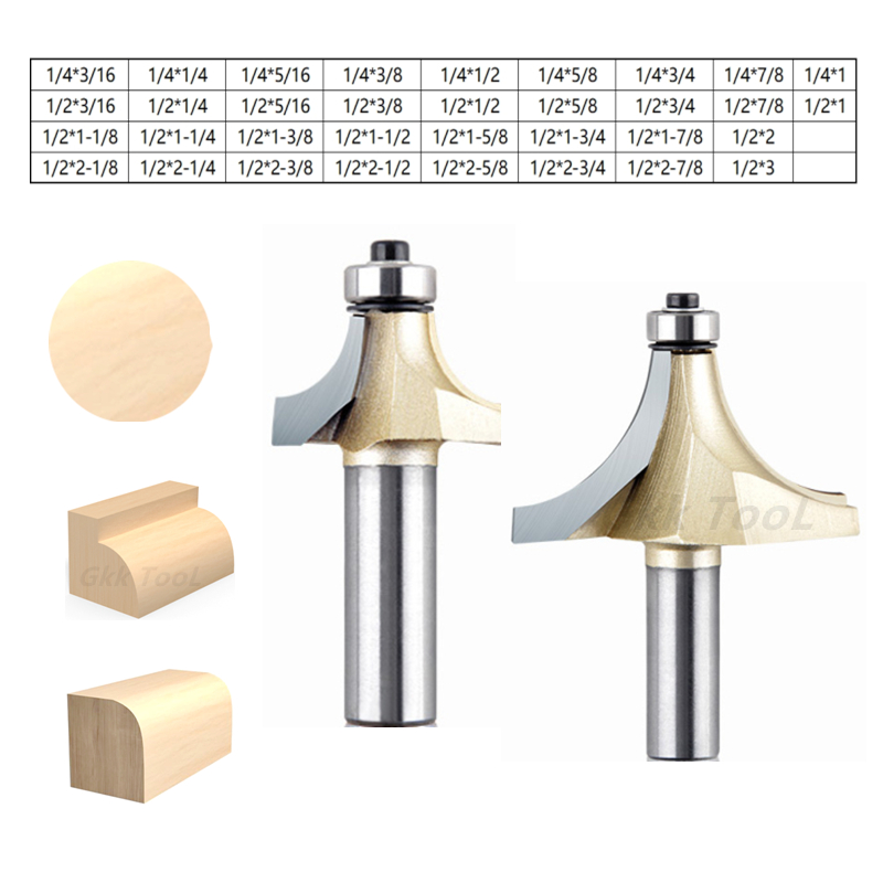 Woodworking Nc - 1/4 1/2 Inch Round Corner Milling