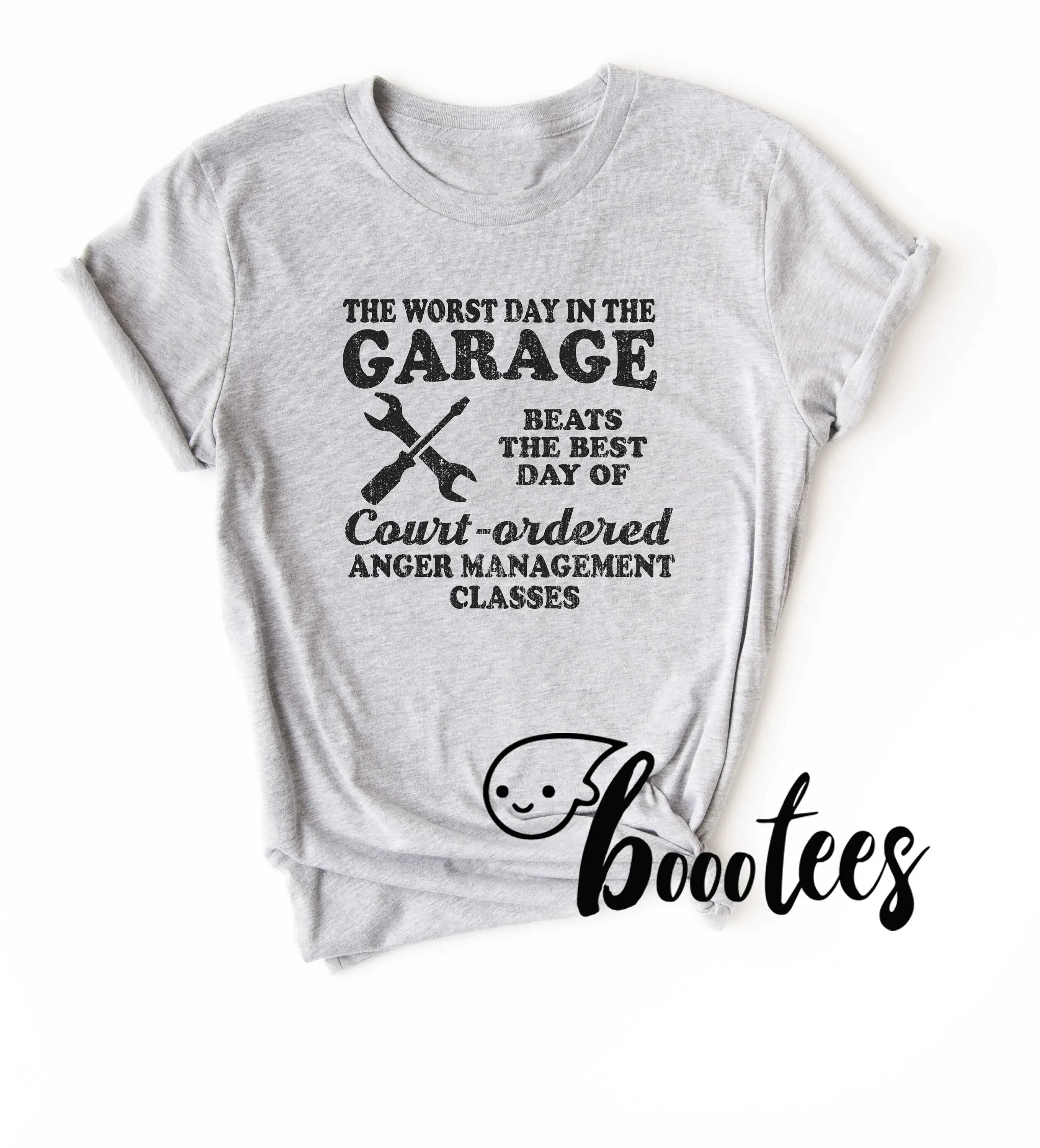 Woodworking Therapy - Garage T Shirt Mechanic Idea Handyman
