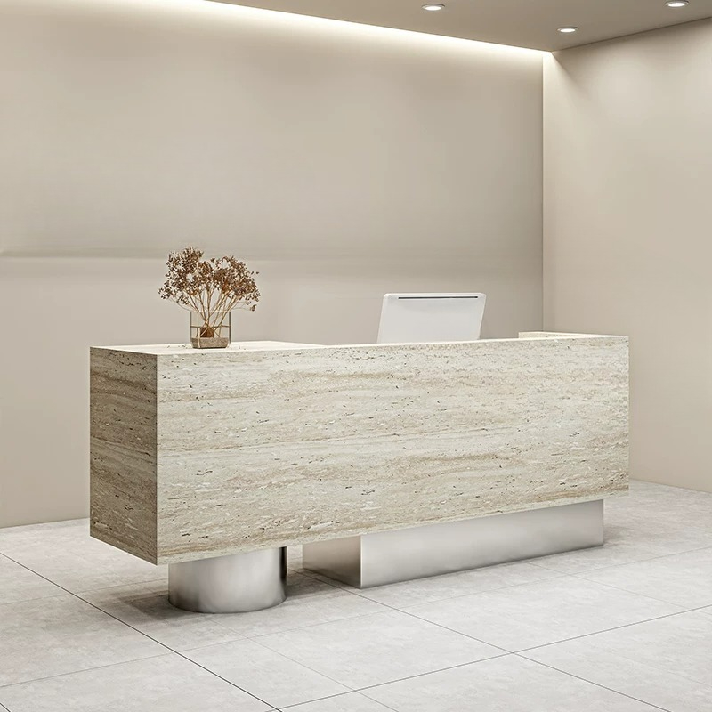 Woodworking Institute - Hairdressing Reception Desk Beauty Institute Front