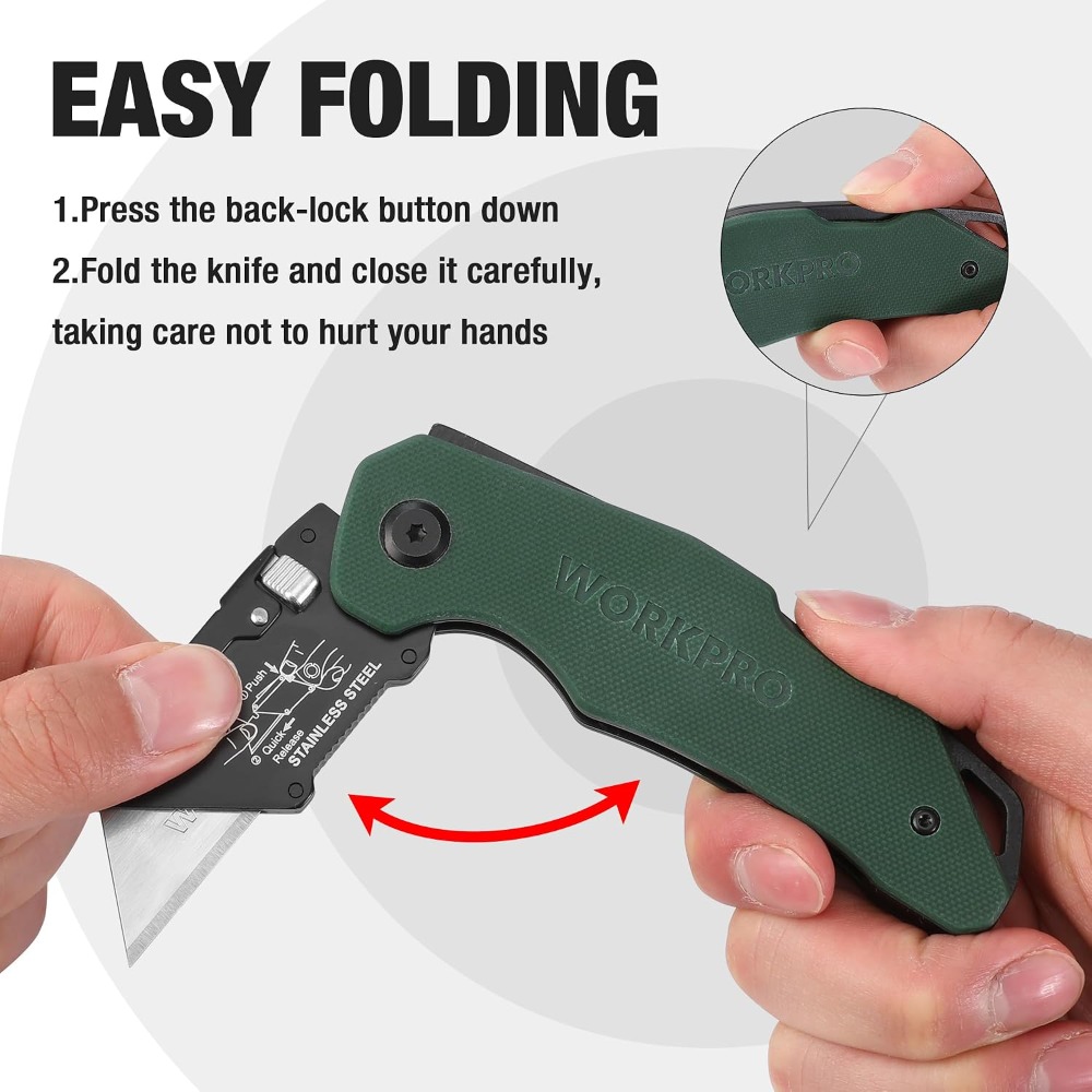 Folding Utility Knife G10 Hand - Woodworking Images Free recension och pris