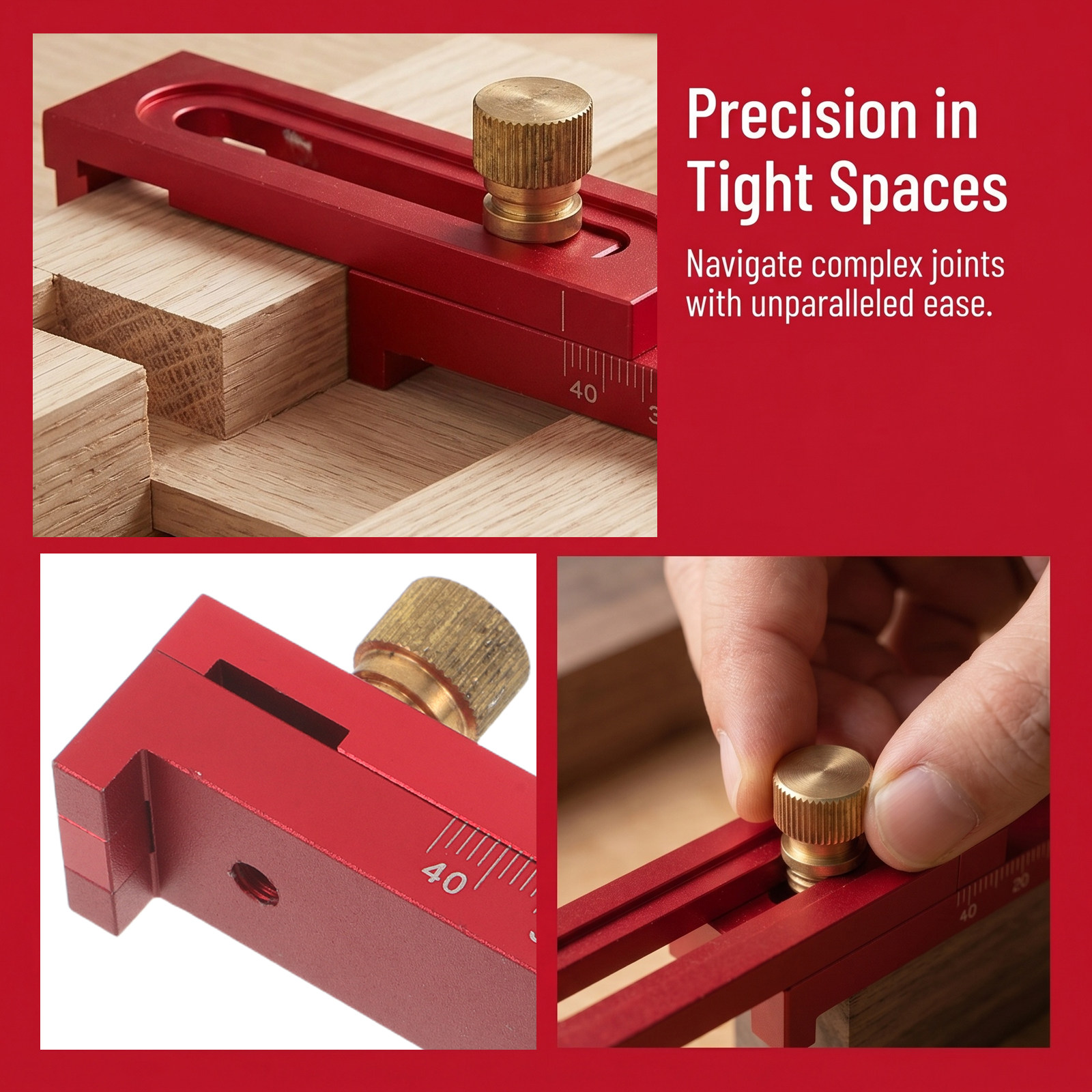 Woodworking Measuring Ruler 5- - Woodworking Joint recension och pris