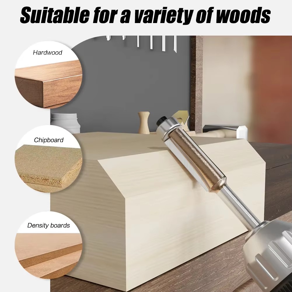 1 PC 6mm 1/4in Shank Z3 Flush  - Woodworking Nc recension och pris