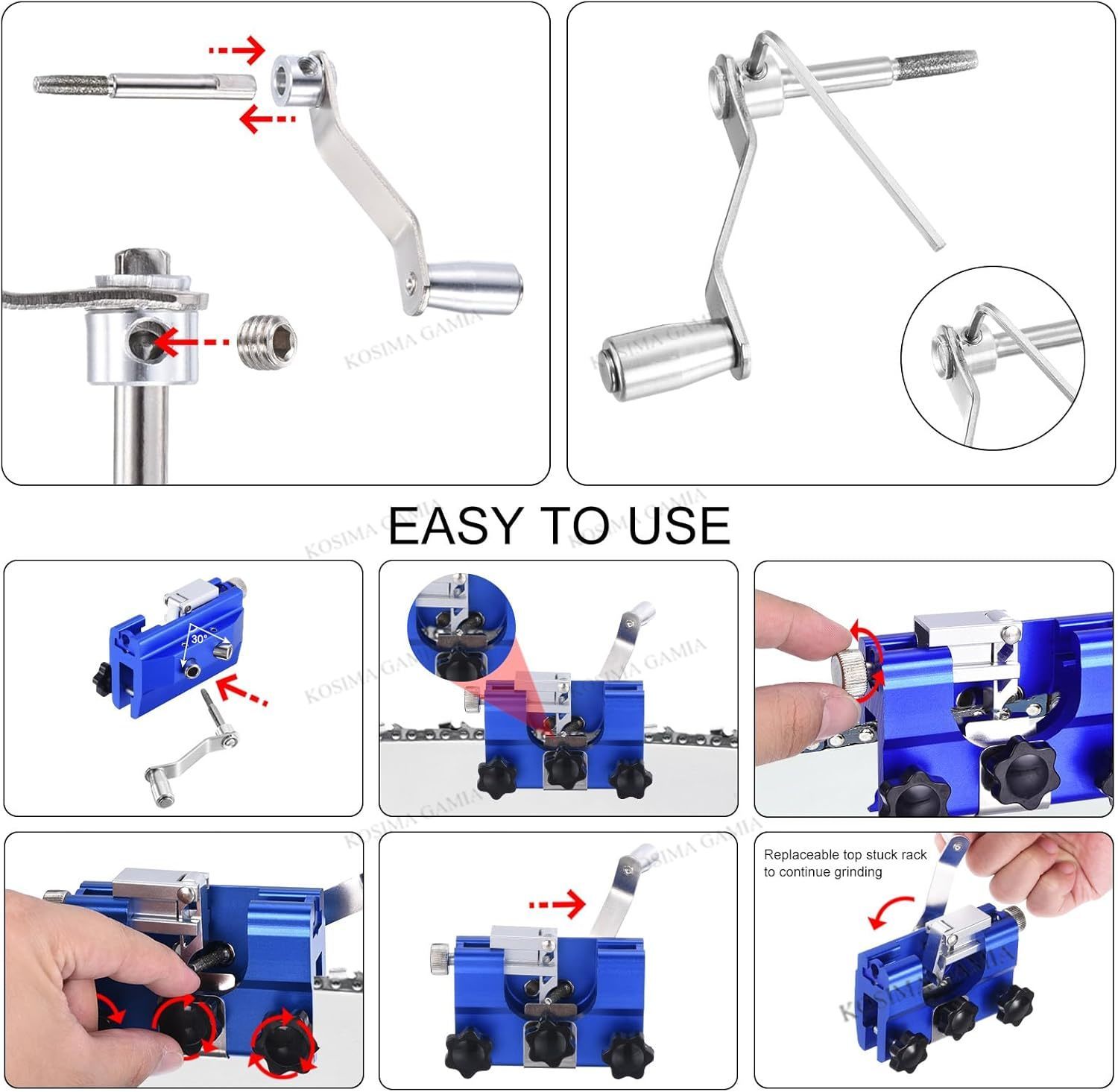 Portable Manual Chain Saw Blad - Woodworking Basic Tools recension och pris