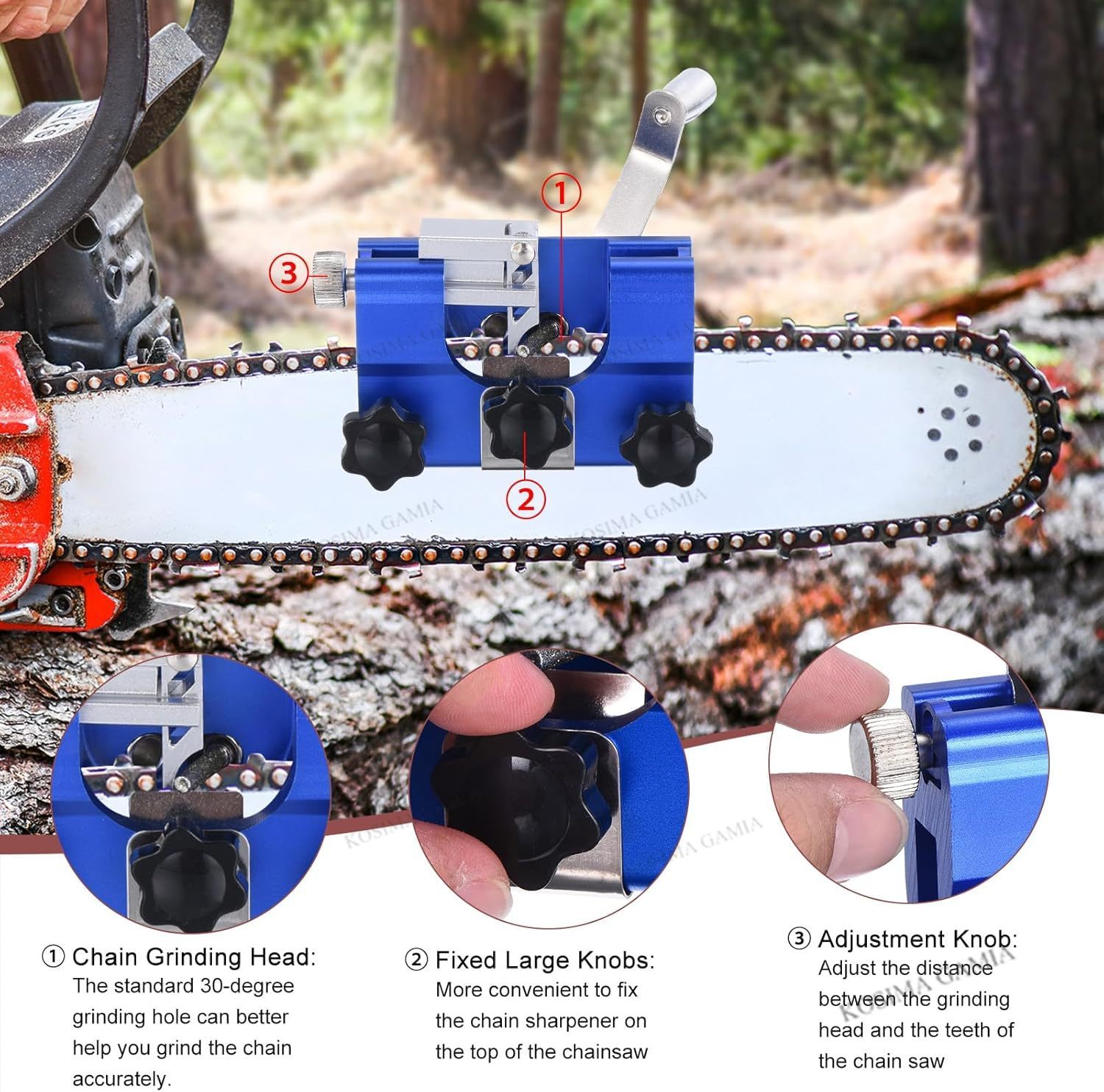 Portable Manual Chain Saw Blad - Woodworking Basic Tools recension och pris