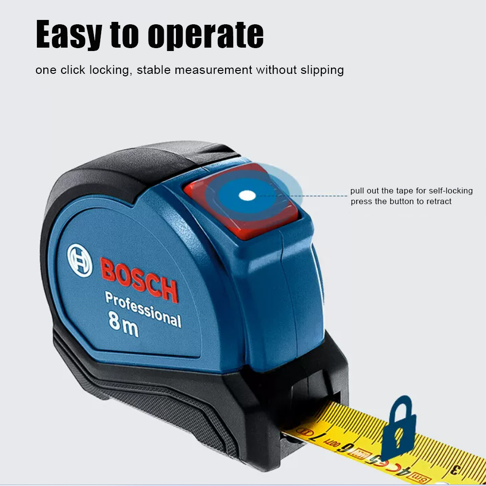 Bosch 8M Magnetic Steel Tape M - Woodworking Definition recension och pris