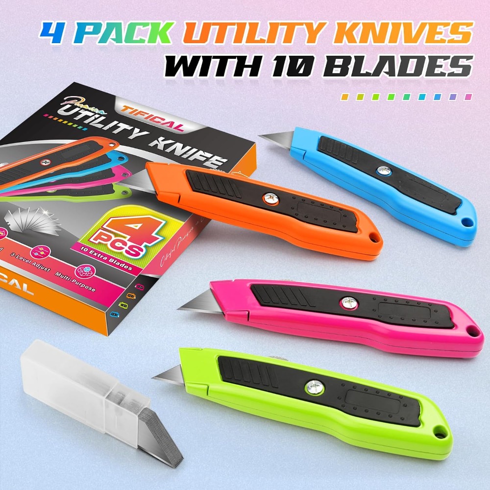 4-Pack Heavy Duty Box Cutter,  - Woodworking Images Free recension och pris