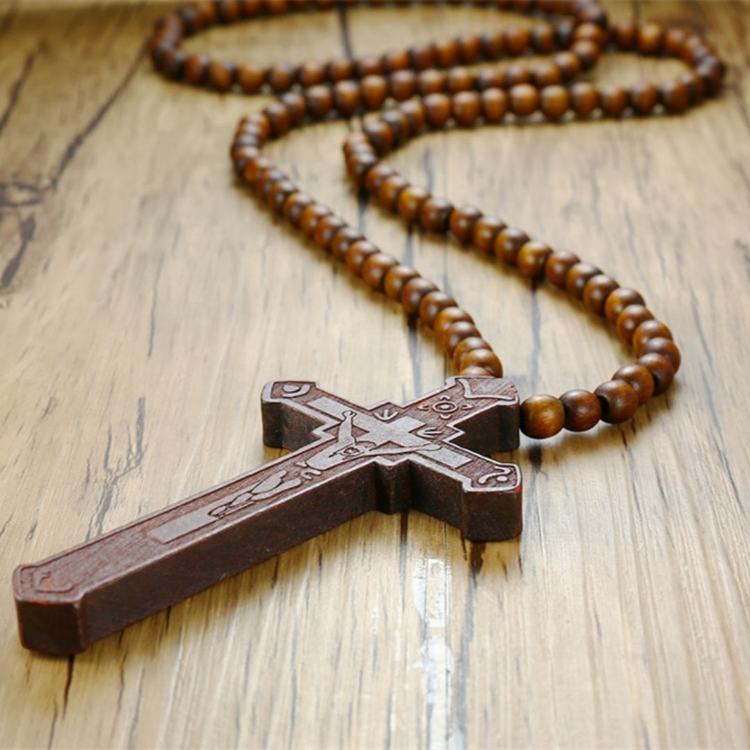 Rosary Necklace Large Wood Jes - Woodworking Nc recension och pris
