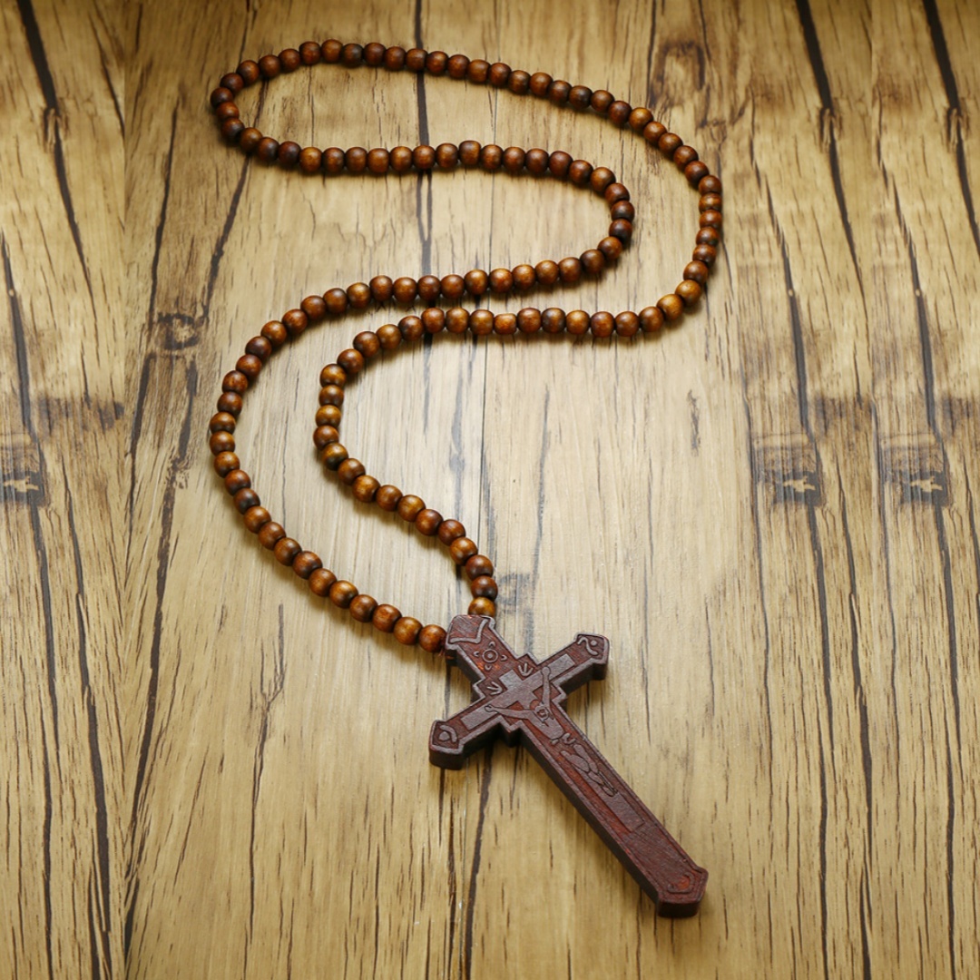 Rosary Necklace Large Wood Jes - Woodworking Nc recension och pris