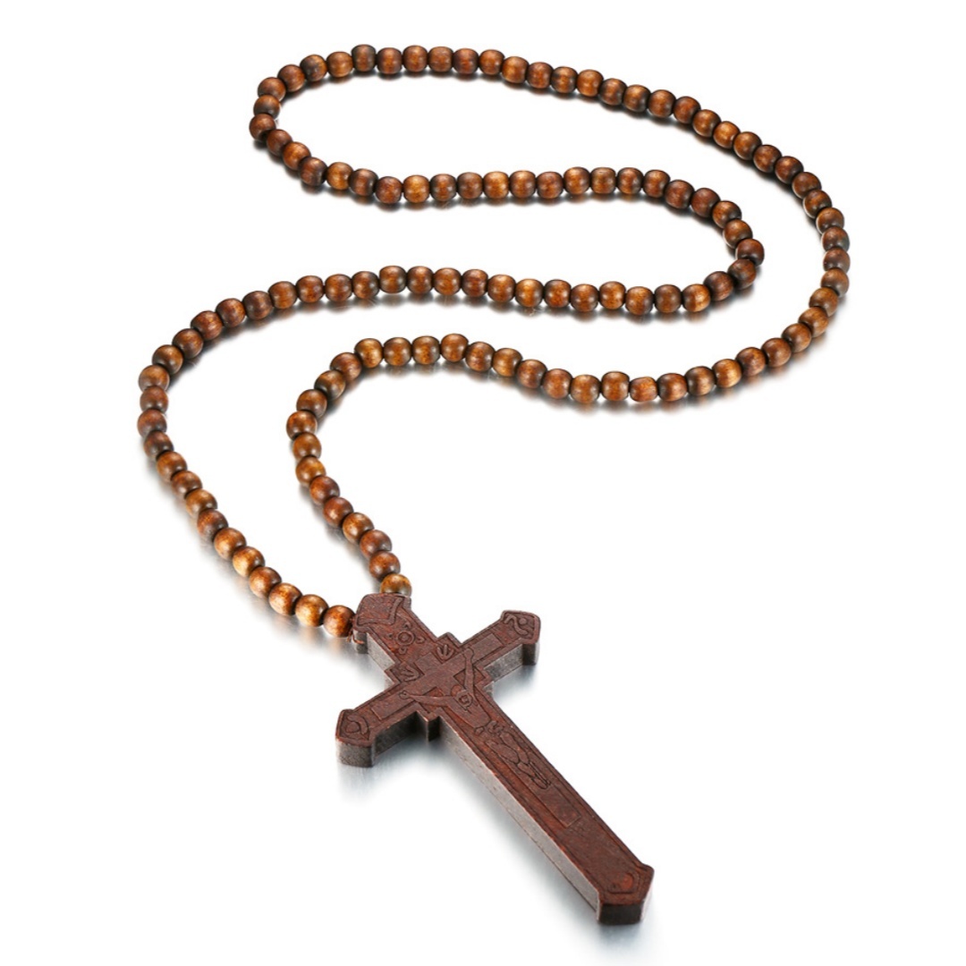 Rosary Necklace Large Wood Jes - Woodworking Nc recension och pris