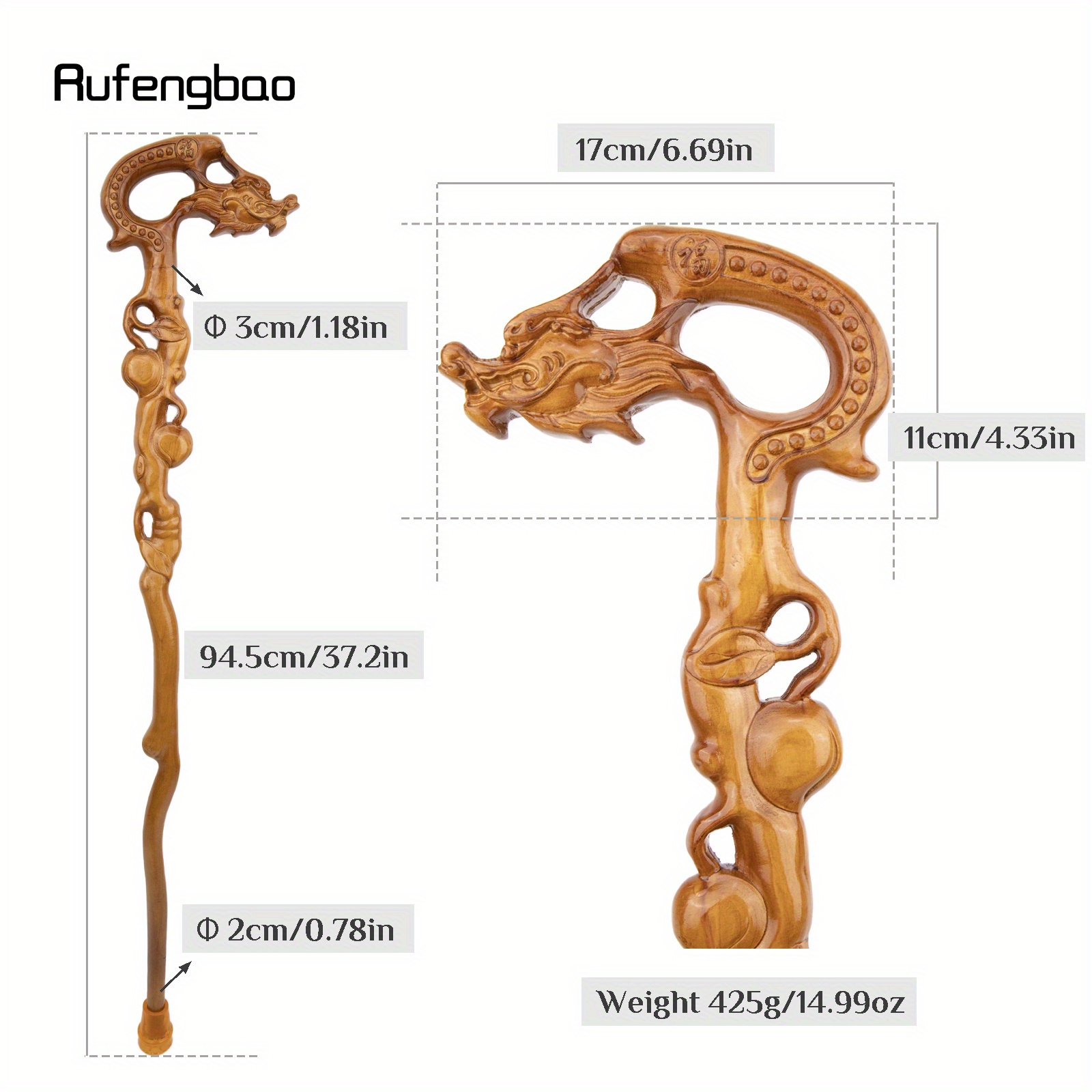 Yellow Dragon Wooden Single Jo - Woodworking Joint recension och pris