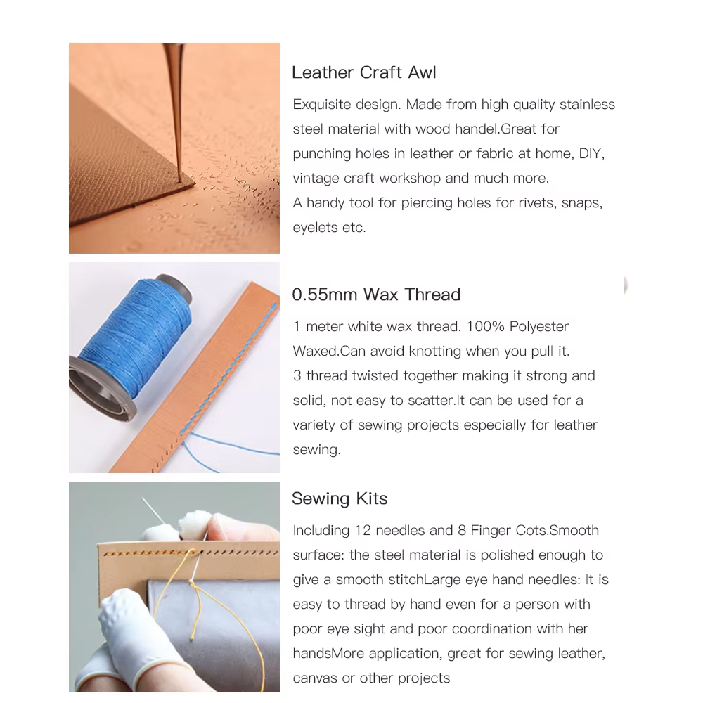 WUTA Professional Leather Craf - Woodworking Basic Tools recension och pris