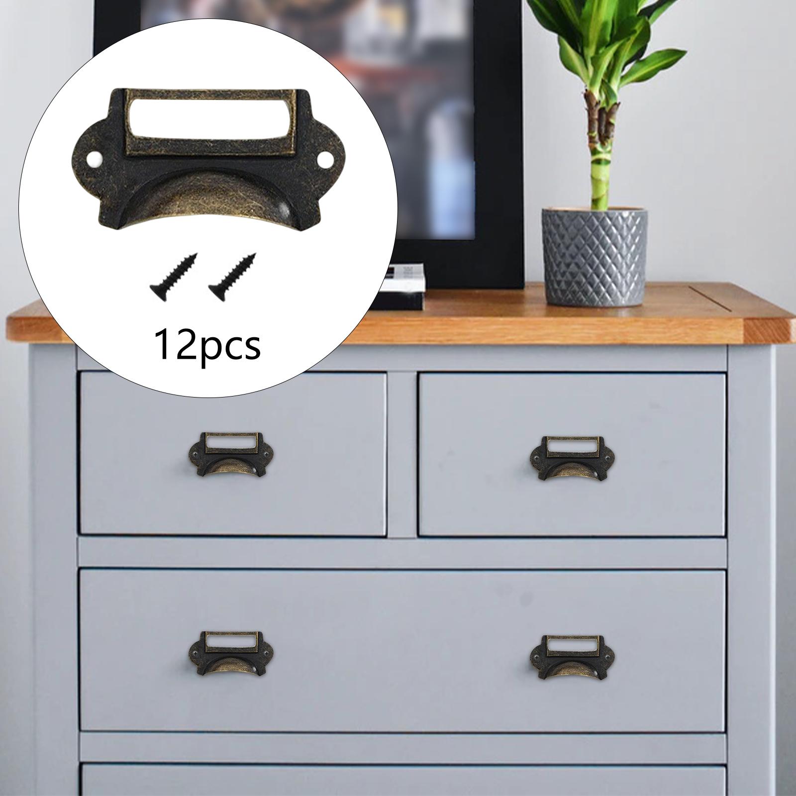 12Pcs Retro Style Drawer Pulls - Woodworking Names recension och pris