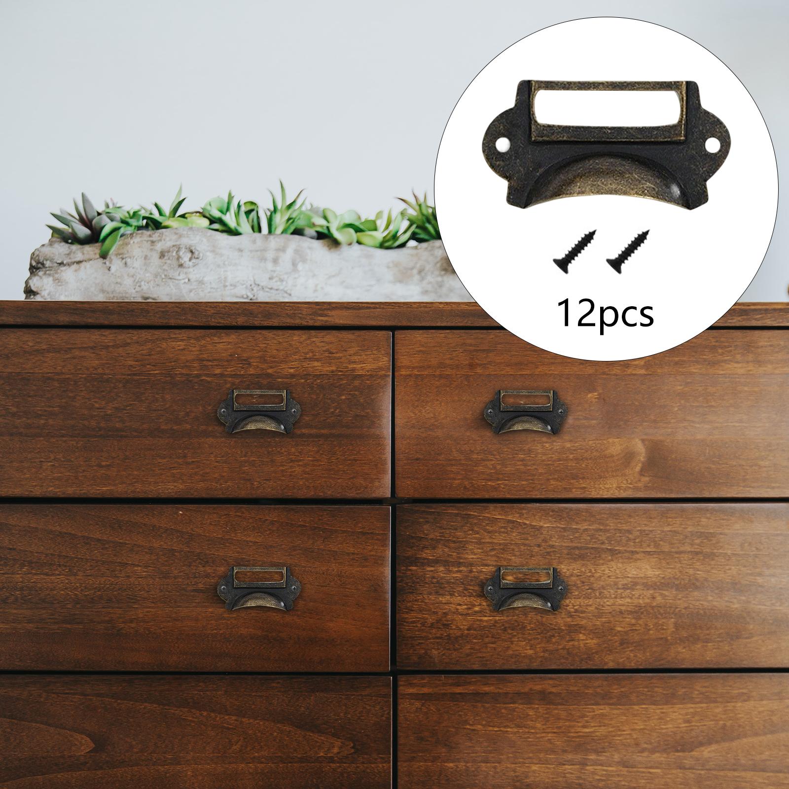 12Pcs Retro Style Drawer Pulls - Woodworking Names recension och pris
