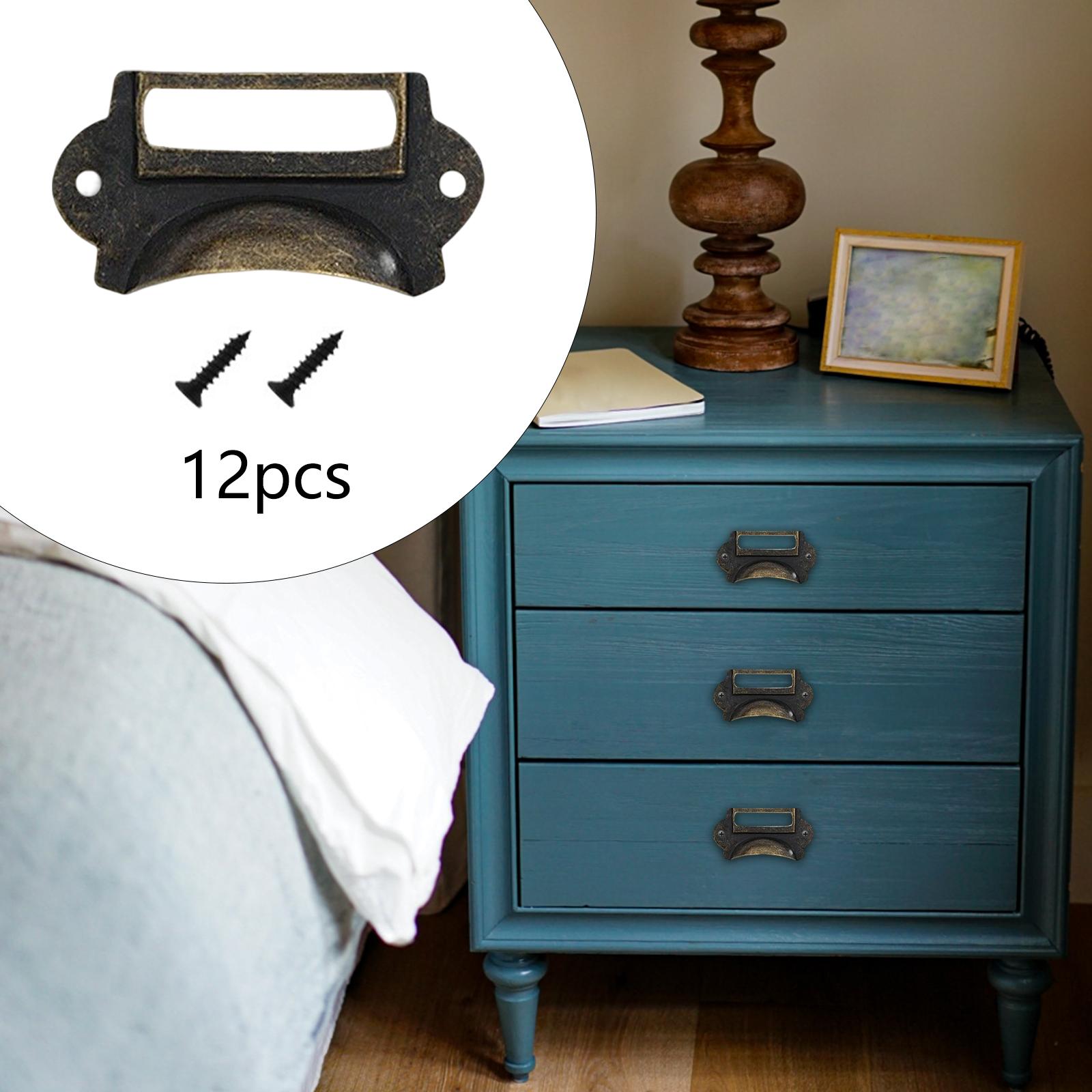 12Pcs Retro Style Drawer Pulls - Woodworking Names recension och pris